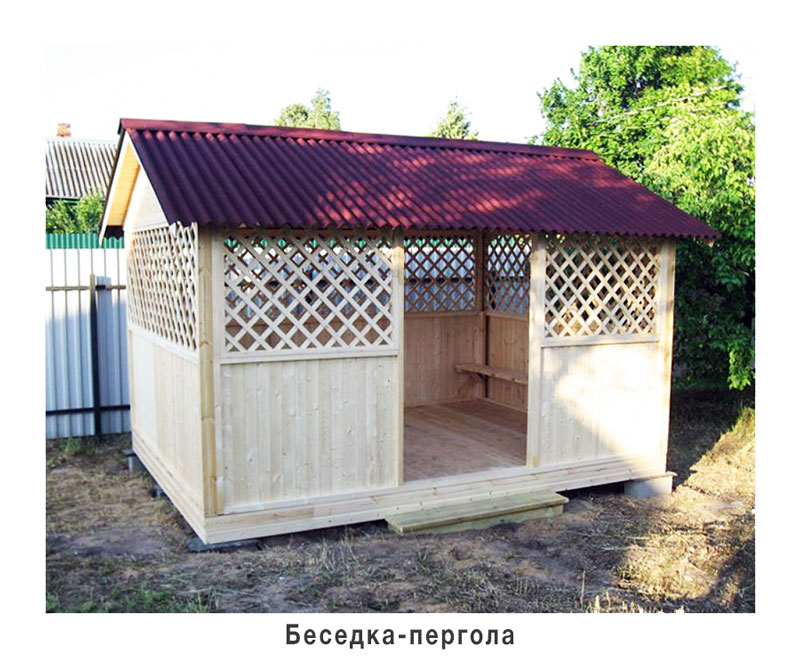 деревянная беседка своими руками